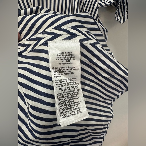 NWT! J.Crew Delilah dress in striped classic cotton poplin.Women’s Size 2X. $148 - Picture 8 of 9